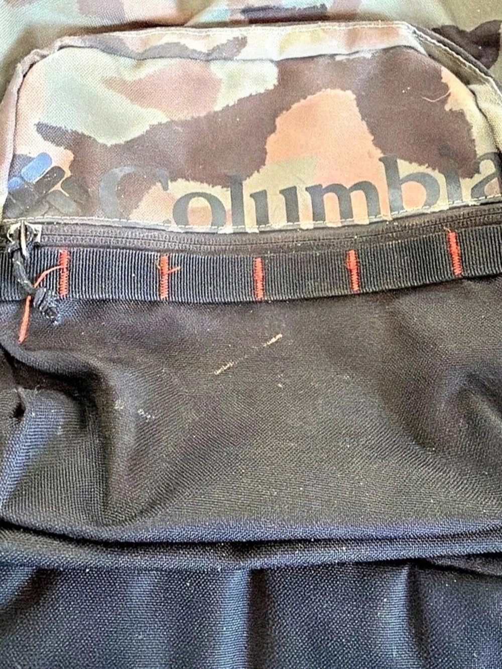 Columbia Camo Backpack in Black & Green